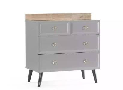 Kommode Schrank Kinder Zimmer Kommoden Holz Grau Modern Jugendzimmer